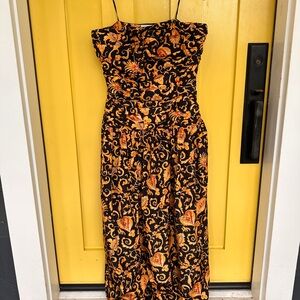 RHODE Selma Strapless Midi-Dress